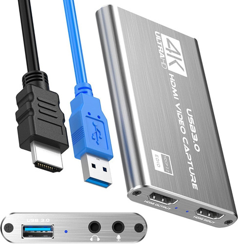 Imagen 1 de 6 de Capturador De Pantalla Usb 3.0 A Hdmi 4k Transmision En Vivo