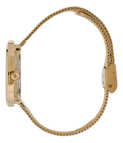 Kit Lince Relogio Feminino Lrgh160l Kp06 Dourado Coraçao 3d Cor do fundo Rosa