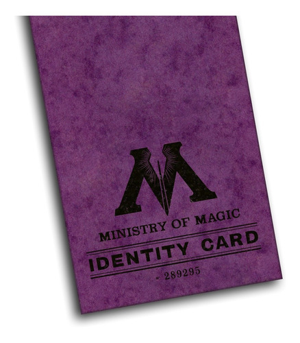 Id Personalizada (ministerio De Magia / Macusa) Harry Potter