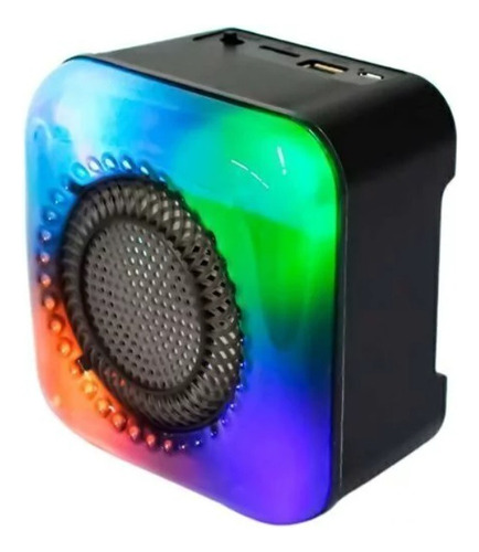 Parlante Portátil Bluetooth Fm Gts-1373 3'' Rgb Envios