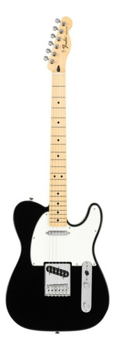 Guitarra eléctrica Fender Standard Telecaster de aliso black con diapasón de arce