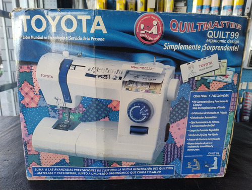 Máquina De Coser Toyota Quiltmaster 99 Blanca Portátil Blanco (Usado)