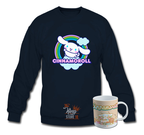 Poleron Polo + Taza, Cinnamoroll, Personaje Infantil, Hello Kitty, Perrito, Xxl