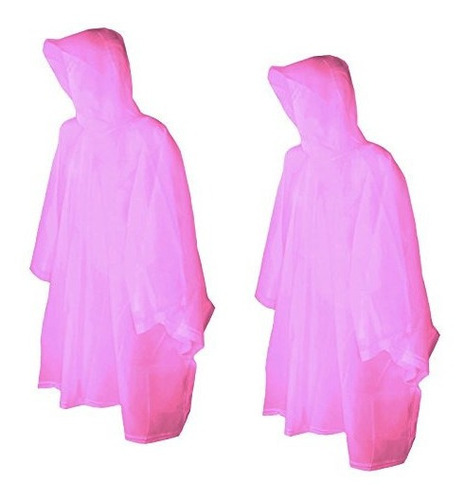 Totes Raines Poncho De Lluvia Para Niños Paquete De 2 (rosa