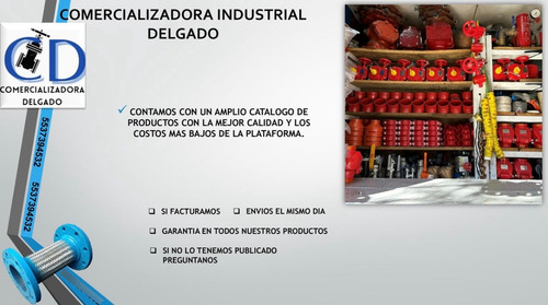Manguera Metálica Flexible De 3 X 1.55mts Con Bridas 150lbs Gris