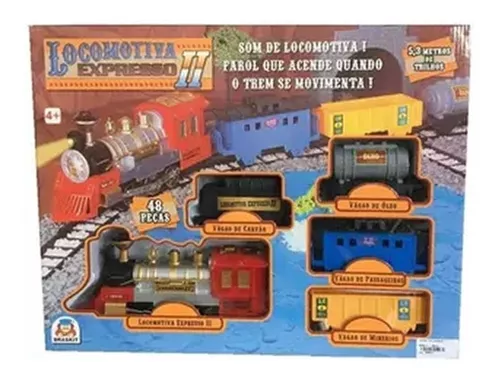 Conjunto de Trem Trenzinho Elétrico LIONEL The Polar Express com Controle  Remoto, para Adultos e Crianças - Dular