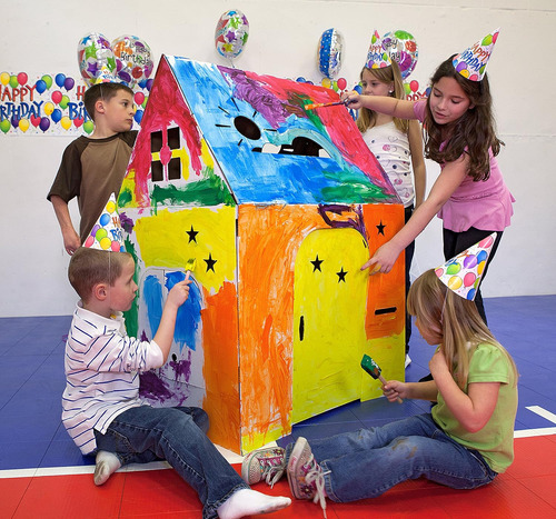 Casita De Juegos De Easy Playhouse, Blanco