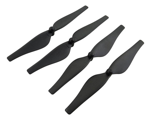 . 4 Pcs Hélices Prop De Plástico Negro For Rc Quadcopter