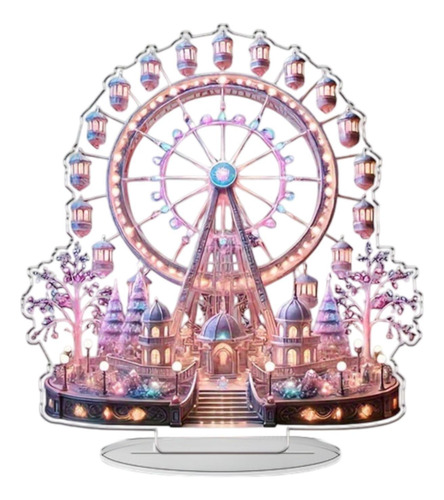 2d Wheel Sign Acrylic Ornament Placa Decorative Tabletop