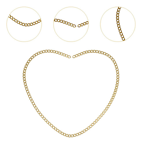 Material De Pulsera Permanente Regalos De Parejas 23 Cm Oro