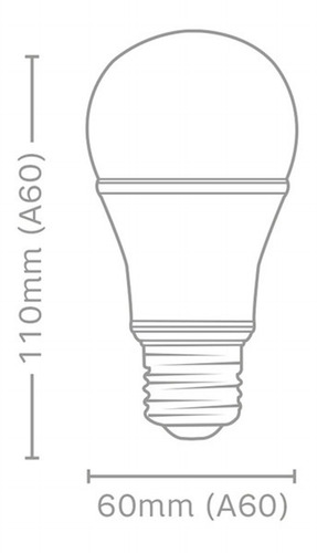 Imagem 6 de 7 de Kit 05 Lampada Led 9w Elgin A60 E27 Amarela 3000k
