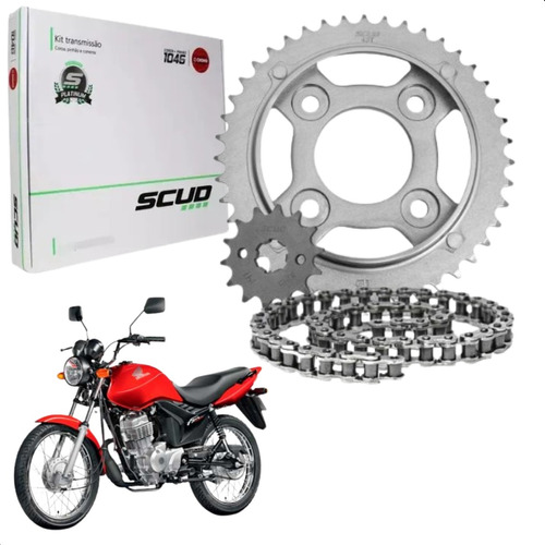 Kit Relação C/retentor Honda Fan 125cc 2009 2010 2011 Scud