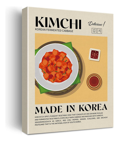 Decoración De Pared De Cocina Moderna, Arte De Comida Corean