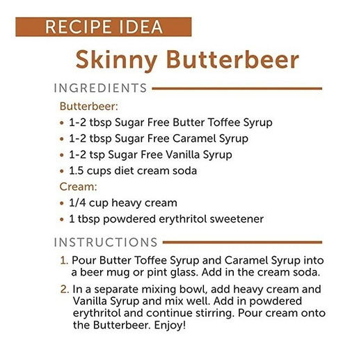 Jordan's Skinny Syrups Butter Toffee 750 Ml