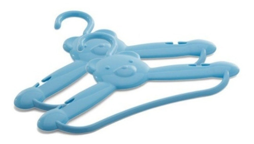 Imagem 2 de 4 de Cabide Infantil Urso Bebê Kit C/12 Un Cajovil Azul