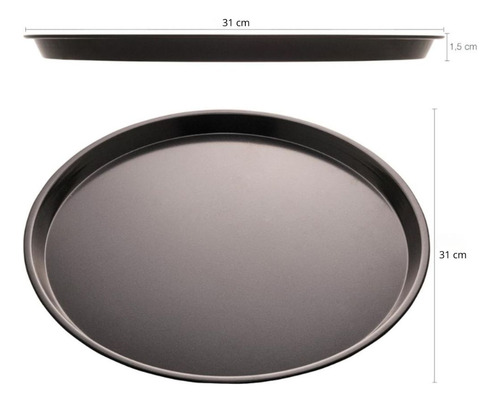 Forma Assadeira De Pizza 31cm Antiaderente Redonda