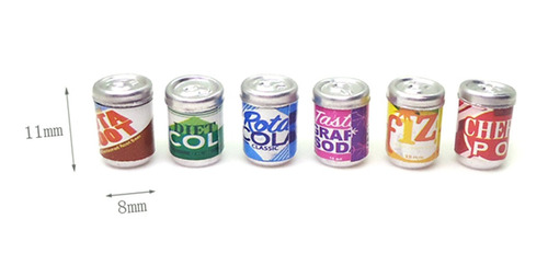 1/12 Botellas De Refrescos En Miniatura Botellas De