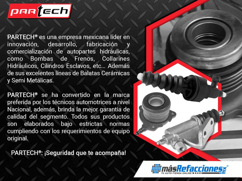 Cilindro Maestro Clutch Gmc K3500 V8 5.7l Std 84-86 Partech