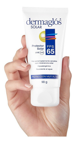 Protector Solar Dermaglós FPS65 Crema x 90g