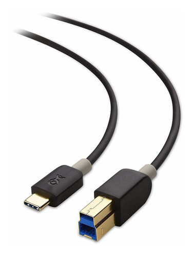 Cabo USB C 3.1 A Usb B - 1 metro - Preto
