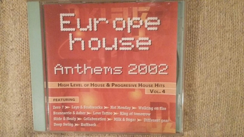 Cd Europe House Anthems 2002 Vol. 4 Excelente ! 