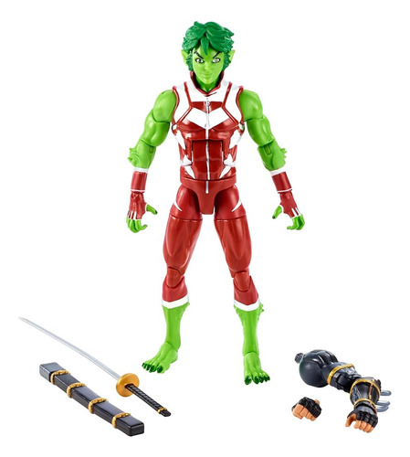 Figura Beast Boy Dc Multiverse Connect Ninja Batman Nuevo