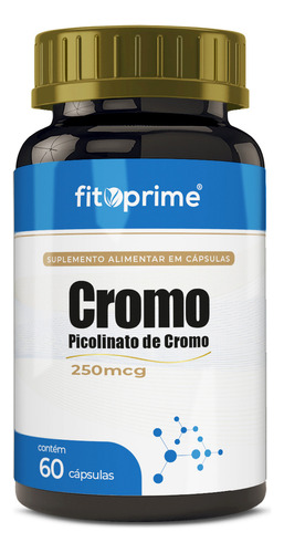 Cromo Picolinato 250mcg 60 Cápsulas Fitoprime