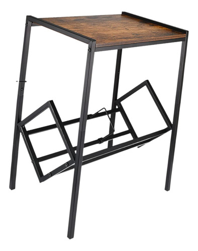 Elegante Soporte Para Tocadiscos De Vinilo Con Cajón De