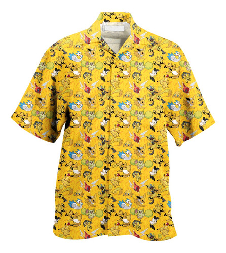 Camisa Pokemon Amarillo