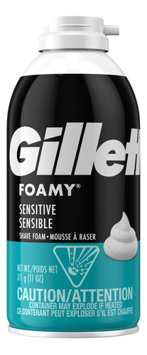 Crema Para Afeitar Gillette Foamy Sensitive 311g Americana