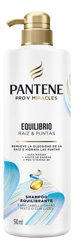 Shampoo Equilibrante Pantene Equilibrio Raíz Y Puntas 510 Ml