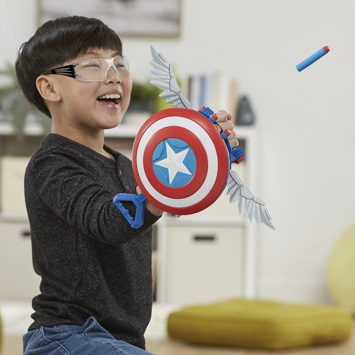Nerf Blaster Marvel Mech Strike Mecasaurs Capitán América