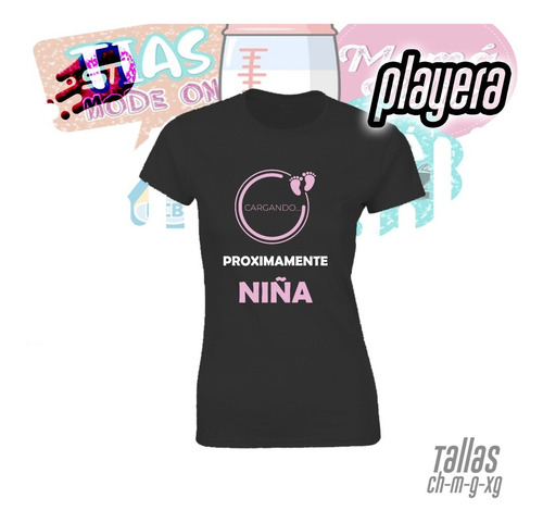 Playera Proximamente Niña  Cargando-007