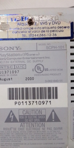 Play Station (ps One) Usado Para Reparar O Repuestos