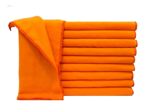 Pano Flanela 28x38cm Para Limpeza Geral Com 12 Unidades 