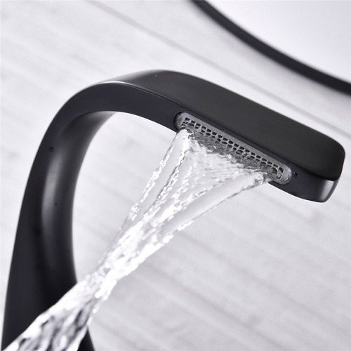 (a) Grifo De Lavabo Mezclador Frío/caliente Con Perilla, Gri
