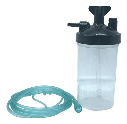 Kit Vaso Humidificador + Cánula De Oxígeno 7 Mts P/adulto