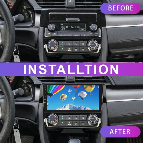 Autoestéreo Android 11 Carplay Para Honda Civic 2016-2020