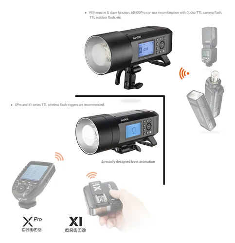 Lámpara De Fotografía Ad400pro System Witsro, Batería De Lit