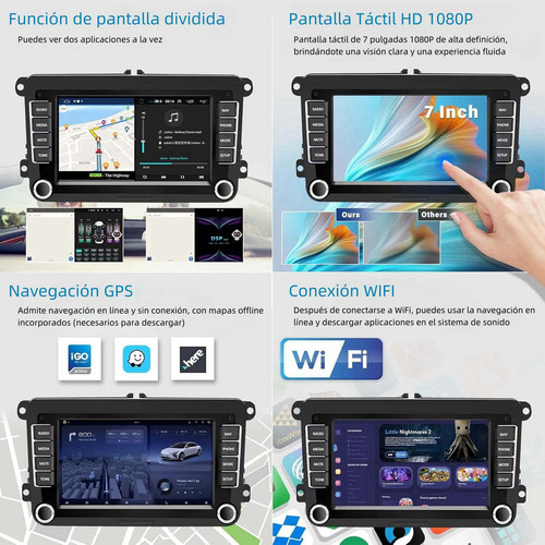 Auto Estéreo 2+32gb Carplay Para Vw Jetta Vento Seat Passat