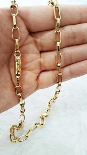 Imagem 2 de 3 de Corrente Cordão Baguete 10 Gramas 4mm 60cm Ouro 18k