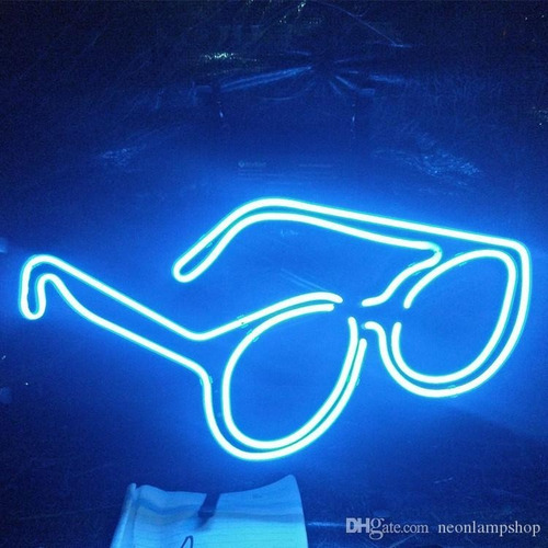 Letrero Neon Lentes - Óptica - Colores Personalizados