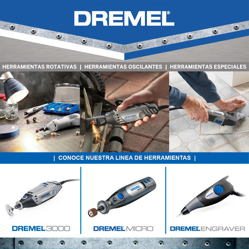 Accesorio Punta Pulidora De Goma 1/4 In Modelo 461 Dremel Cantidad De Granos 0