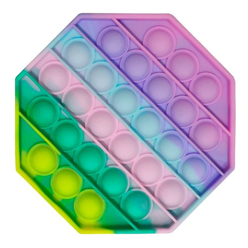 Imagen 1 de 7 de Pop It Octogonal Colores Pastel Pasteles Multicolor Modelos