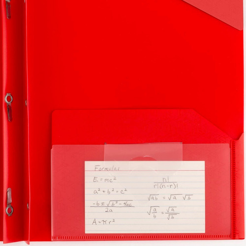 Folder Plástico Con Solpas Five Star 72109 Tamaño Carta-rojo Color Rojo