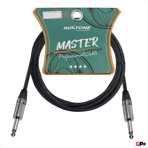 Cable Plug Plug P/ Instrumentos Guitarra Sonido 6 Mts Master