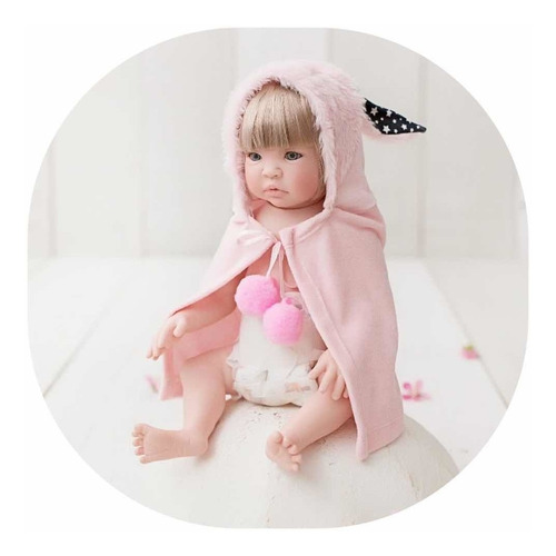 Imagem 3 de 10 de Bebê Reborn 53cm Realista Verdade Barato - 16 Itens