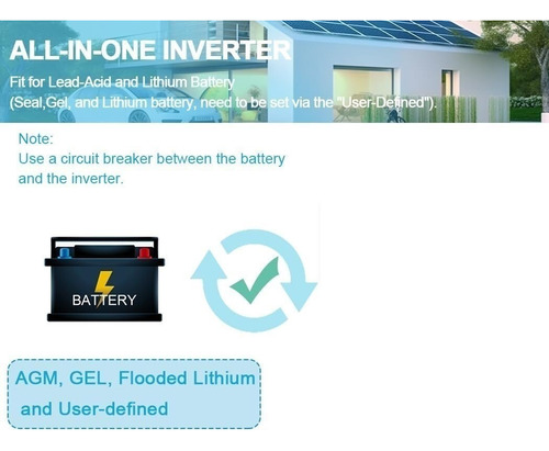 Inversor Solar Híbrido 3kw 48 Vcc/60a Ca110v Paralelo