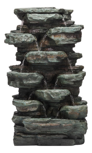 Alpine Corporation Win930 Fuente De Agua De Jardín De Rocas