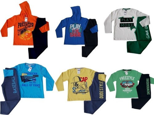 Roupa Infantil Kit 3 Conjuntos Masculino Menino Barato Frio